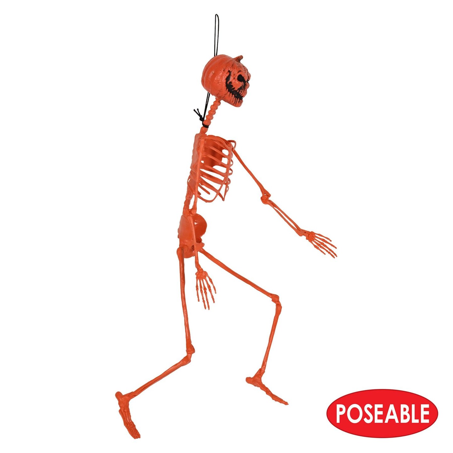 6 Pack Beistle Halloween Plastic Pumpkin Skeleton