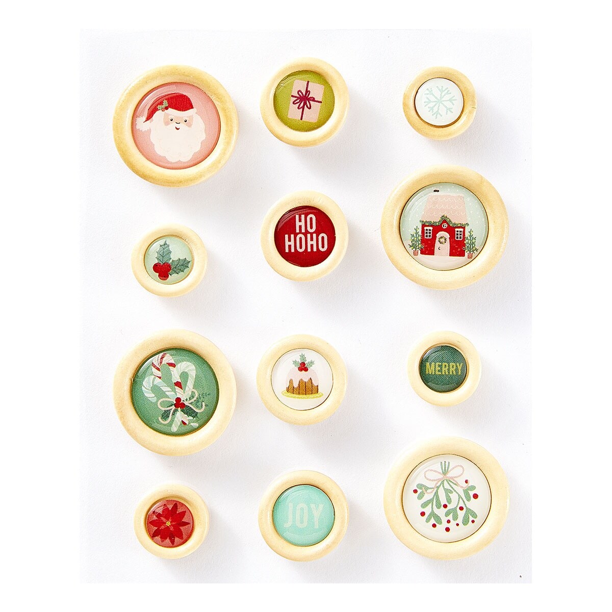 Spellbinders Button Embellishments From Rosie's Studio-Oh Joyful Day