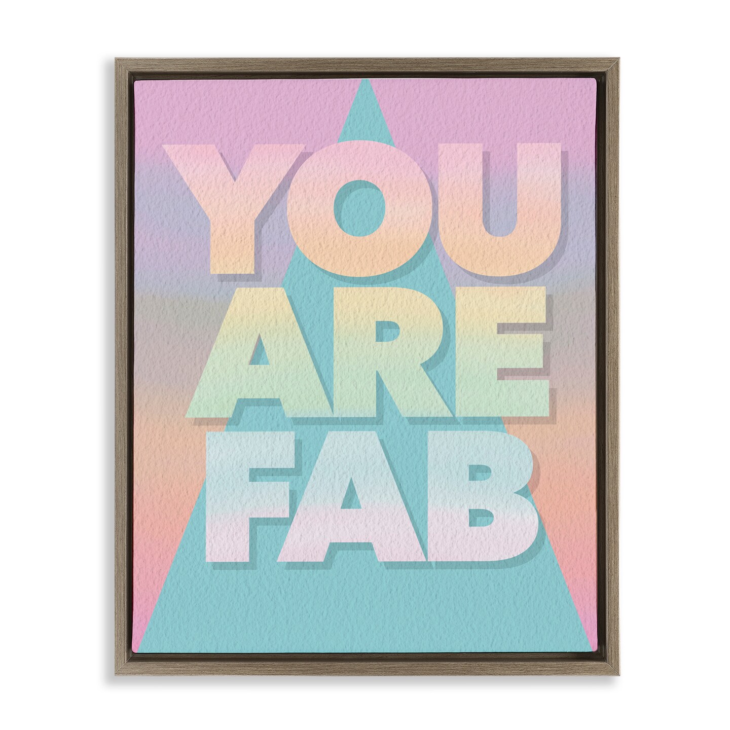 Stupell Industries You Are Fab Pastels Floating Frame, design by Jilly ...