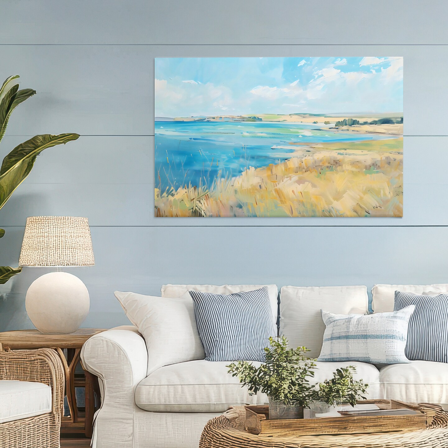 Stupell Industries Scenic Summer Shoreline Canvas, design by LSR Creative Studio