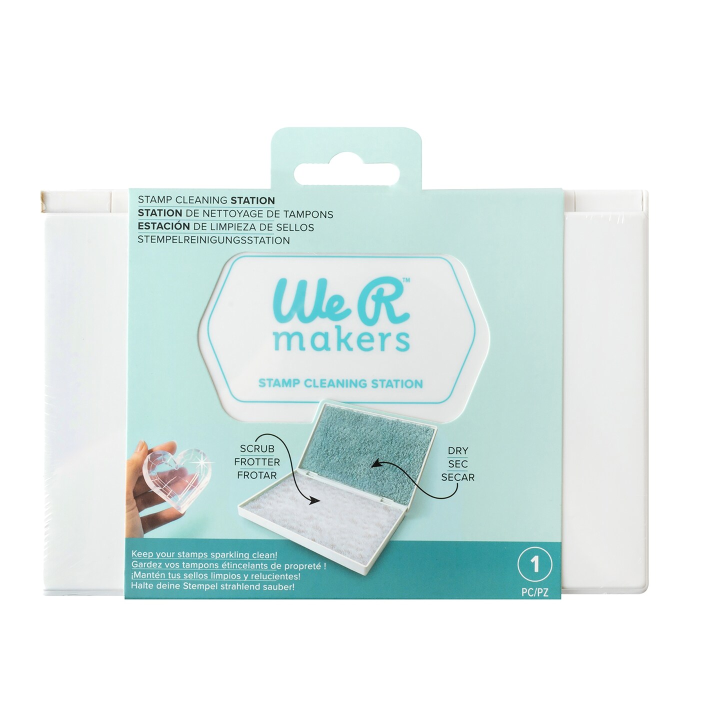 We R Stamping Cleaning Pad-Bristle Pad &#x26; Microfiber Pad