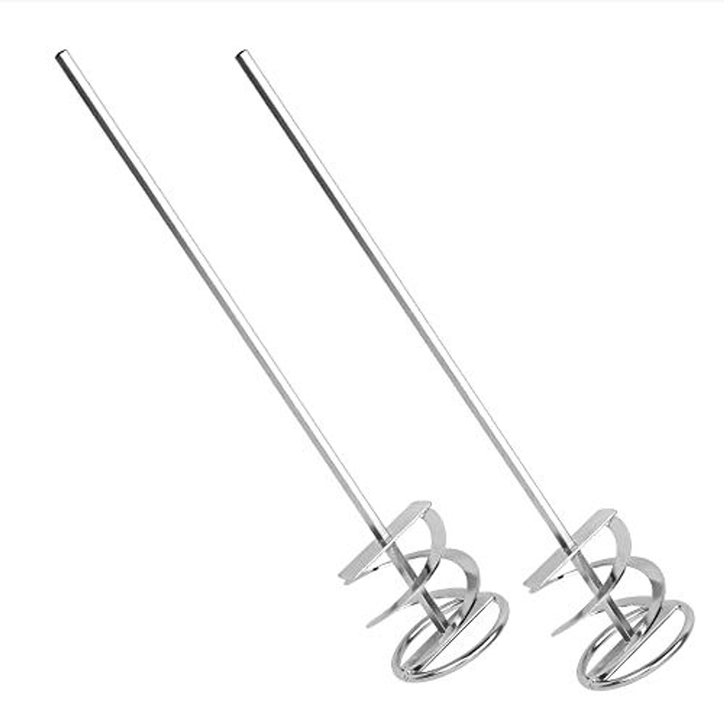 IMPRESA Pack of 2 Extra Long Paint Mixer for Drill - 17-in Shank, 5gal - Rust-Proof Easy-Clean Mixing Paddle for Drill - Epoxy Floor Mixer for Cement