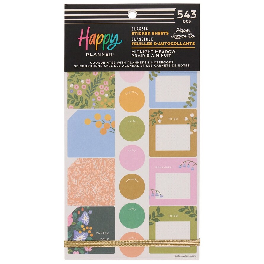 Happy Planner Sticker Value Pack 30/Sheets-Midnight Meadow