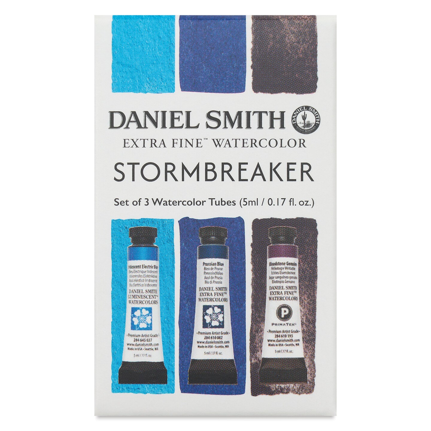 Daniel Smith Extra Fine Watercolor - Set of 3, Stormbreaker, 5 ml Tubes