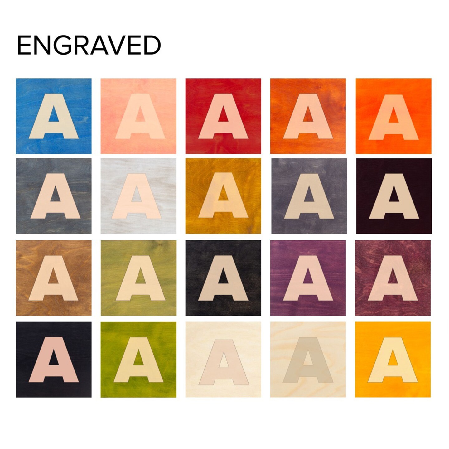 ColorShop 1/8&#x22; Colored Wood Sheets for Glowforge, Laser Engraver, Hobby Size Laser, CNC, Scroll Saw, and DIY Craft 12&#x22; x 12&#x22; &#x26; 12&#x22; x 24&#x22;