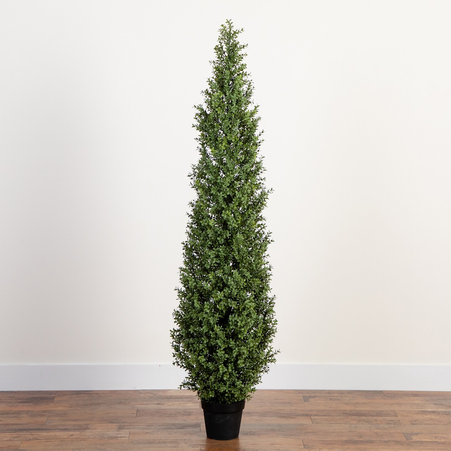 Nearly Natural Boxwood Topiary Outdoor Artificial Potted Tree - 6'