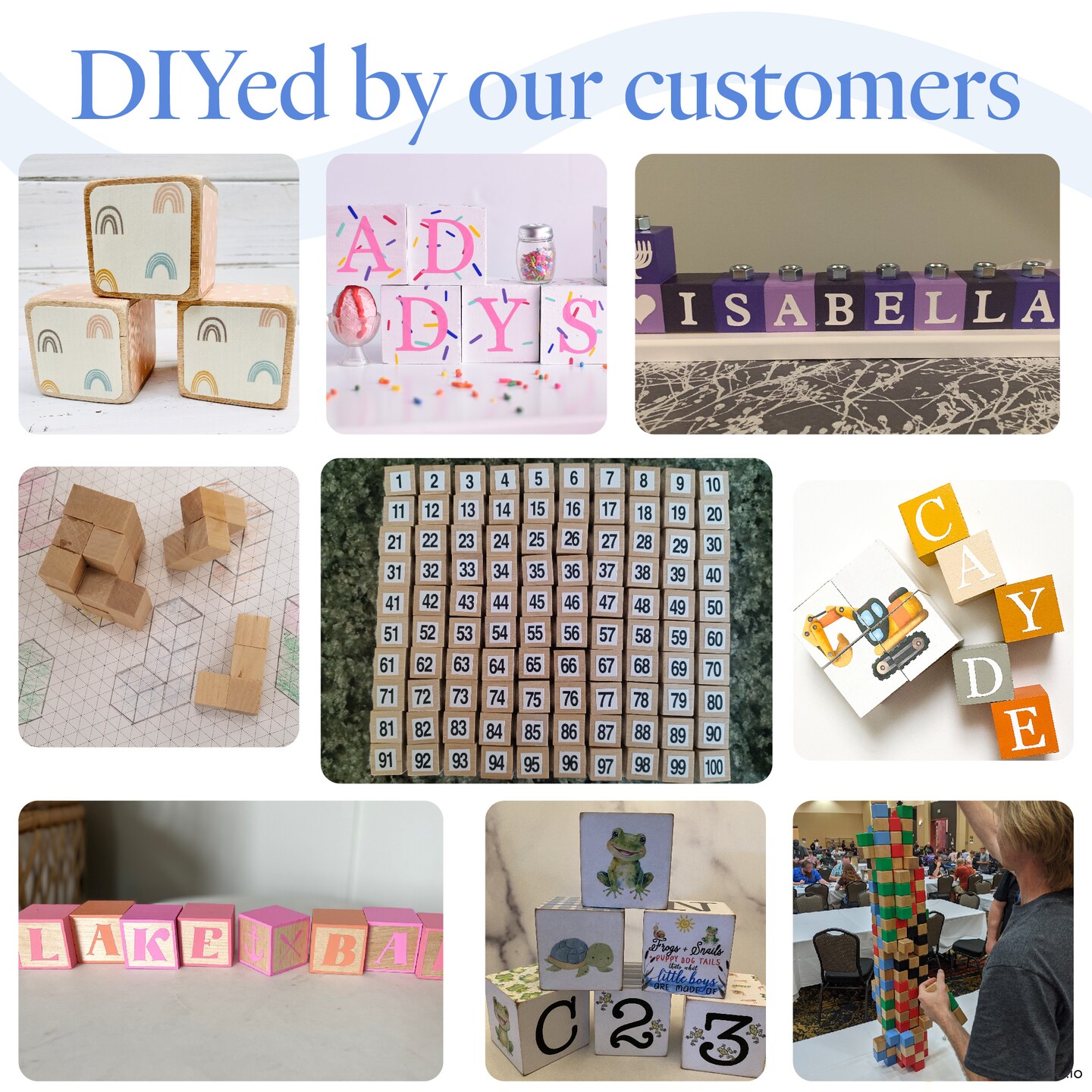 Wood Craft Cubes, Multiple Sizes, Small Blocks, Crafts &#x26; D&#xE9;cor | Woodpeckers