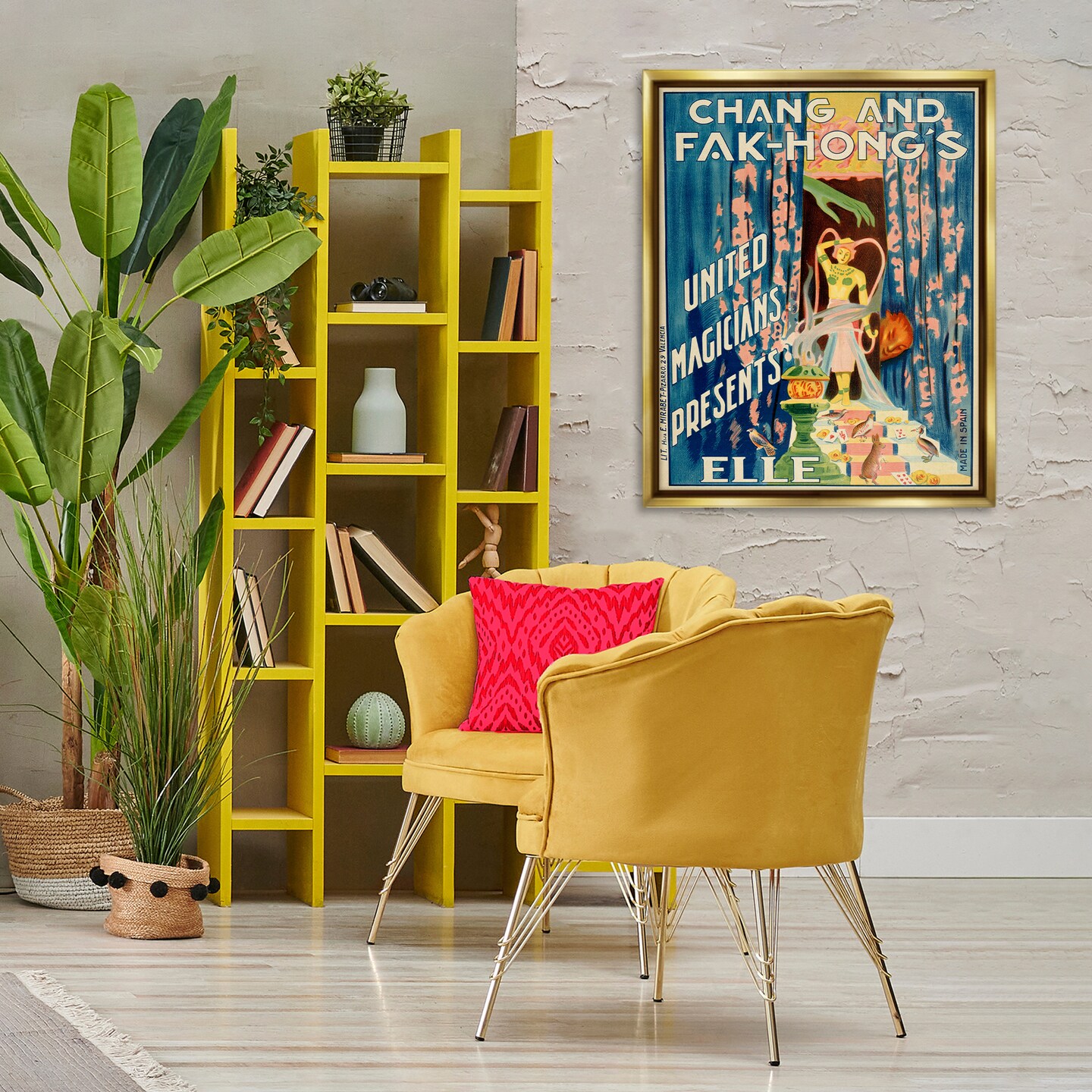 Stupell Industries Vintage Magician Show Advertisement Floating Frame Design by Marcus Jules