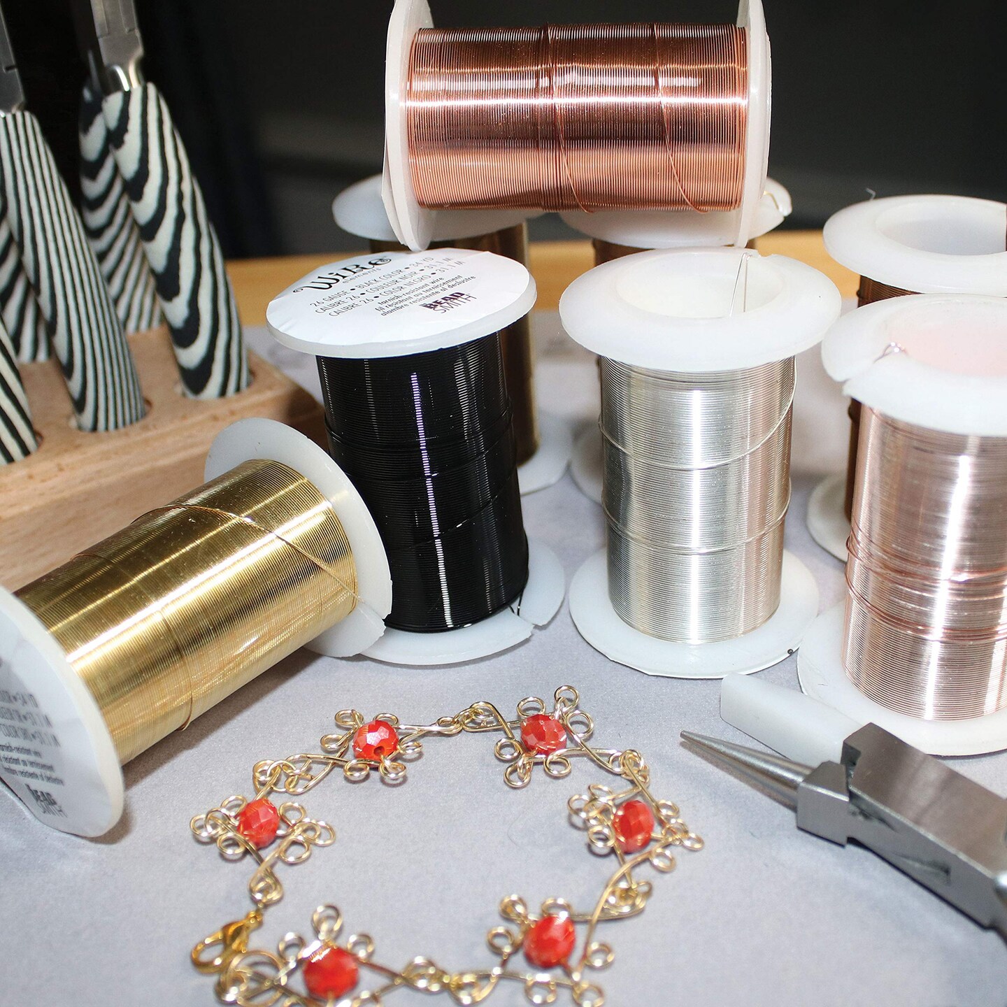 The Beadsmith Wire Elements Lacquered Tarnish-Resistant Copper Wire
