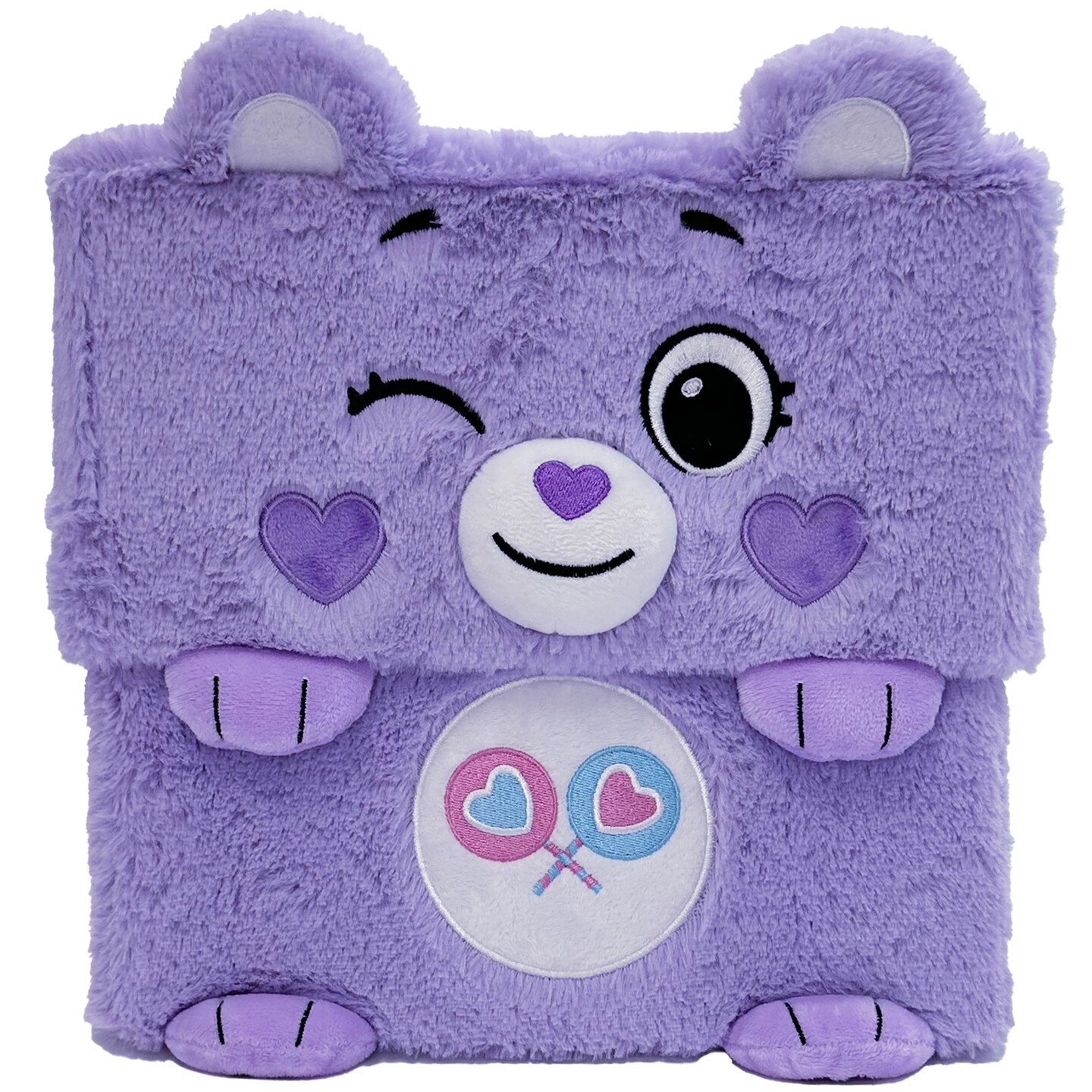 Care Bears: Storables 10&#x22; Box - Share Bear - Purple Character Themed Bin, Fabric Storage Container, Opening Top Lid, Holds Toys Books &#x26; More, Licensed