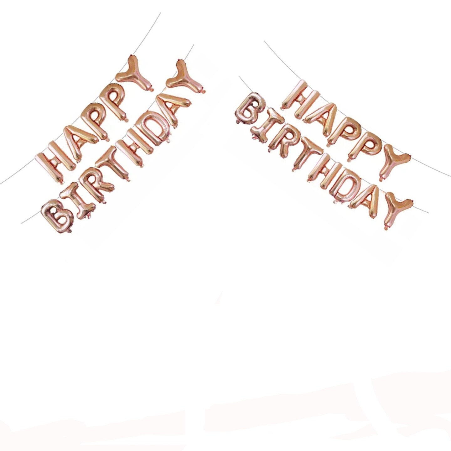Happy Birthday Self-Inflating Balloon Banner Party Decoration