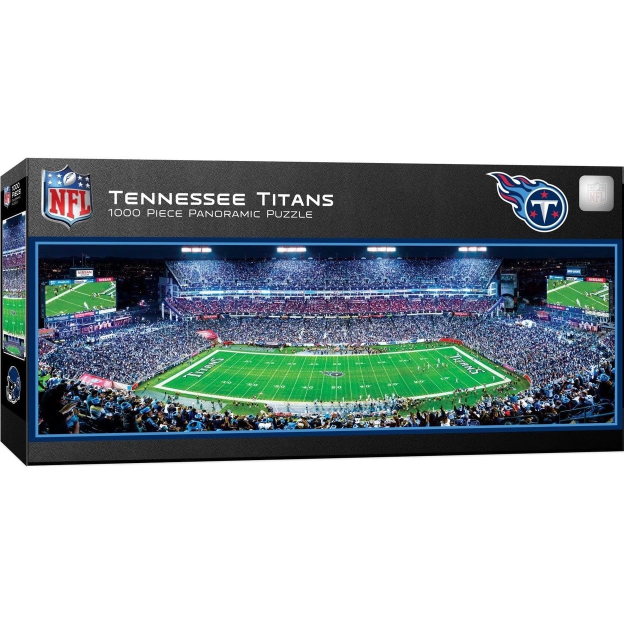 Tennessee Titans 1000 Piece Jigsaw Puzzle Panoramic Nfl Stadium 13X39 Inches