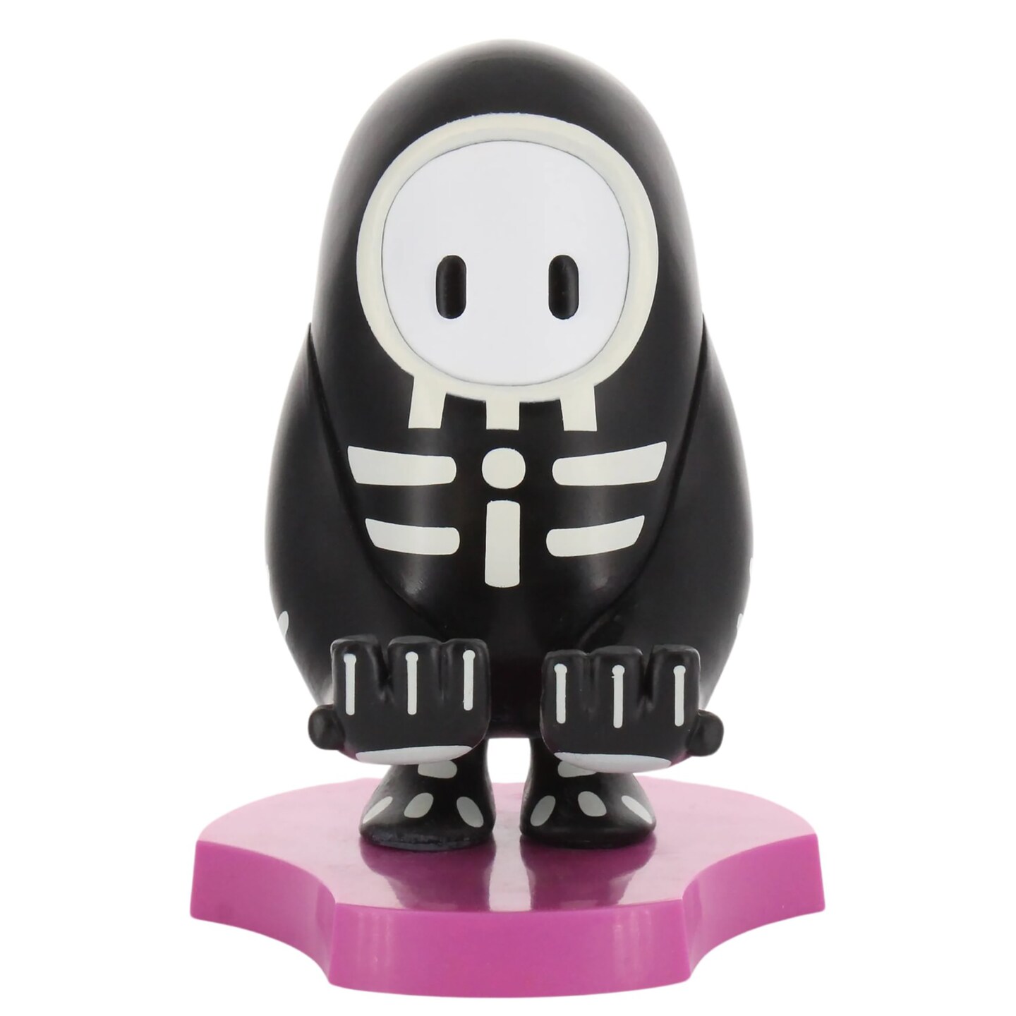 Exquisite Gaming: Cable Guys Holdems: Fall Guys - Skelly - Earbud &#x26; Phone Holder, Media Tonic, Mini Collectibles With a Twist, Licensed Figure