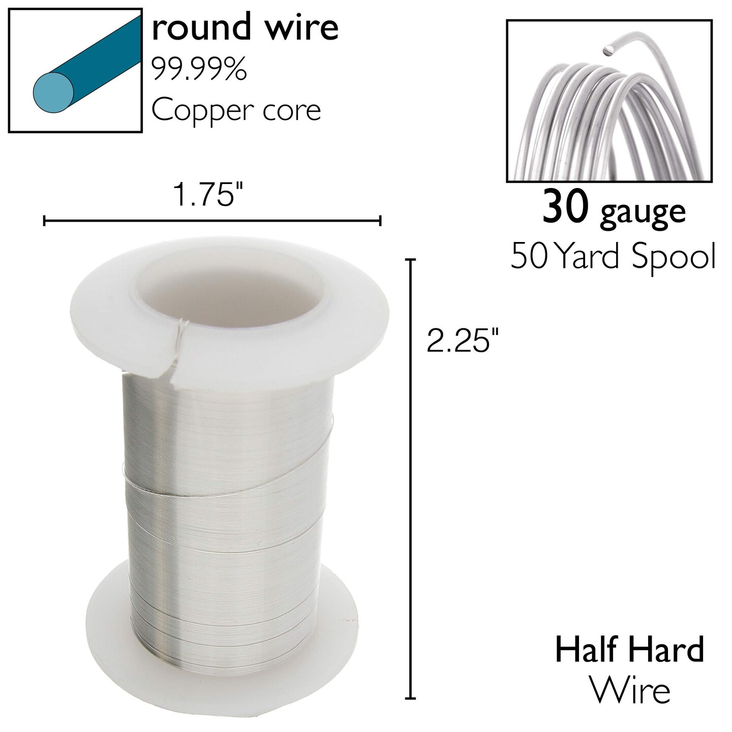 The Beadsmith Wire Elements Lacquered Tarnish-Resistant Copper Wire