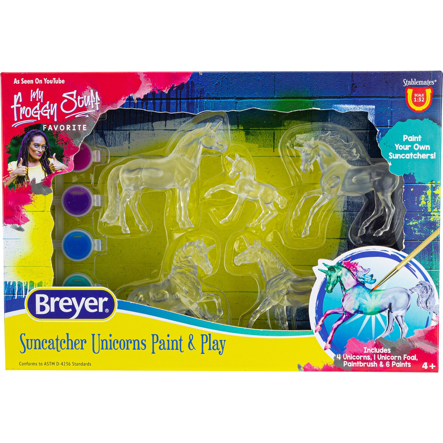 Breyer Horses - Stablemates 1:32 Scale Suncatcher 5 Piece Craft Set, Unicorn