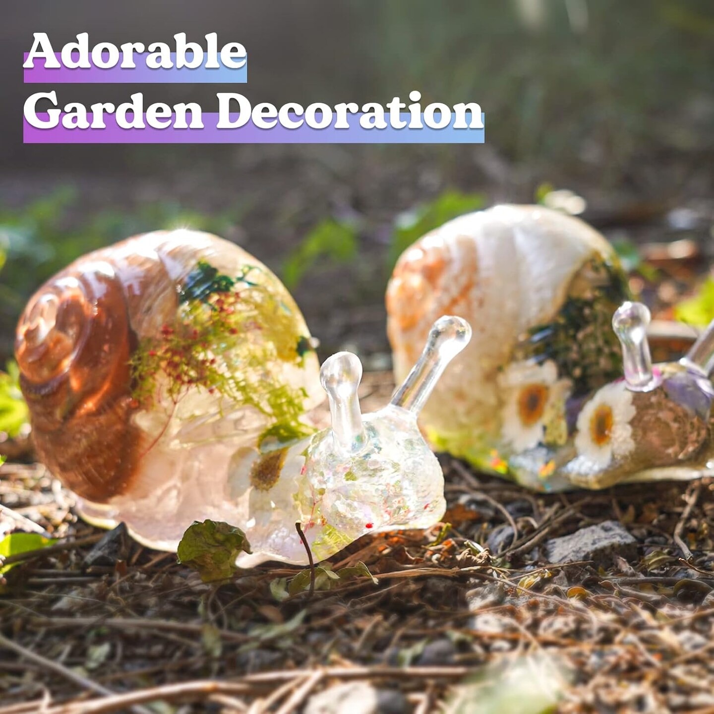 LET'S RESIN Snail Resin Molds Silicone 6inch, Large Animal Molds with Finely Carved Snail Design, 3D Silicone Molds, Casting Resin, DIY Snail Decoration, Christmas Ornament