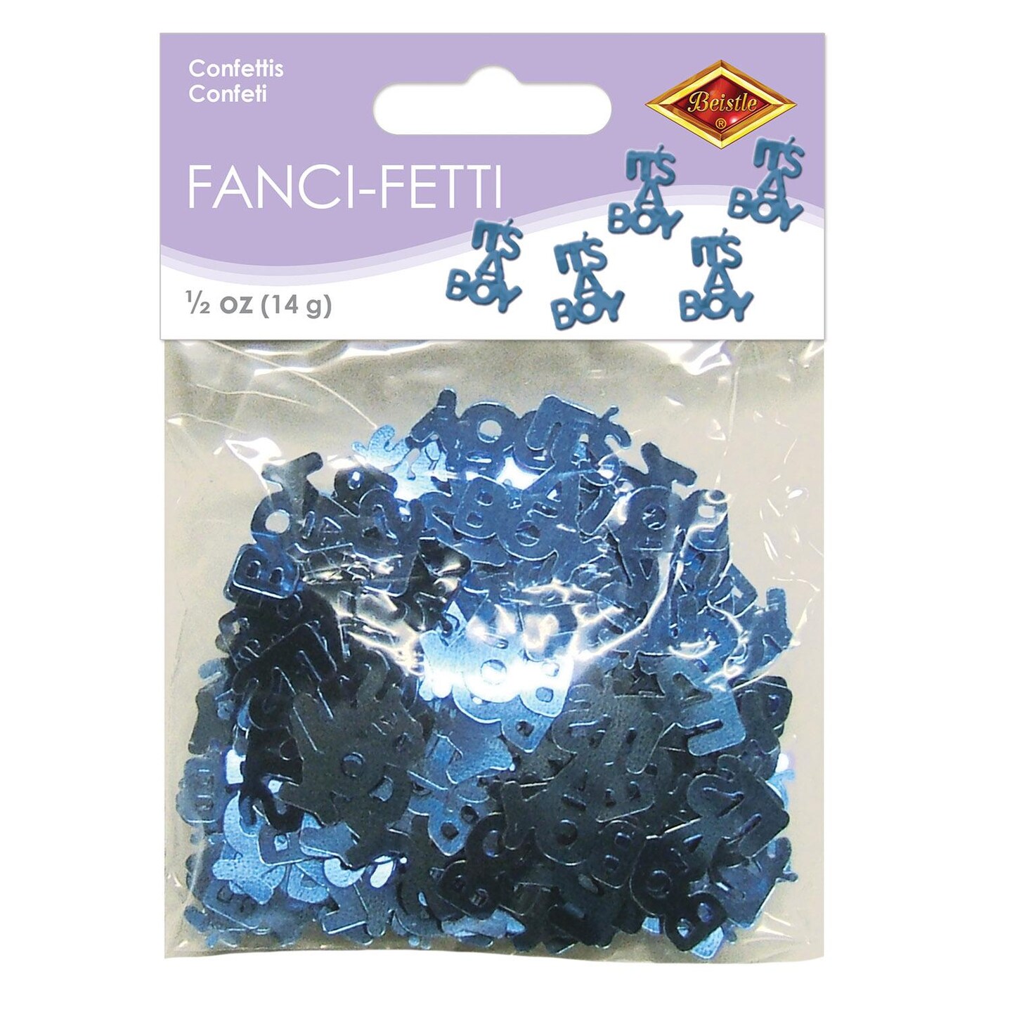 12 Pack Beistle It&#x27;s A Boy Confetti- Blue
