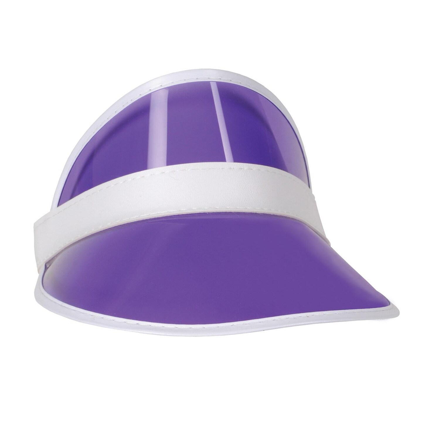 12 Pack Beistle Clear Purple Plastic Dealer&#x27;s Visor