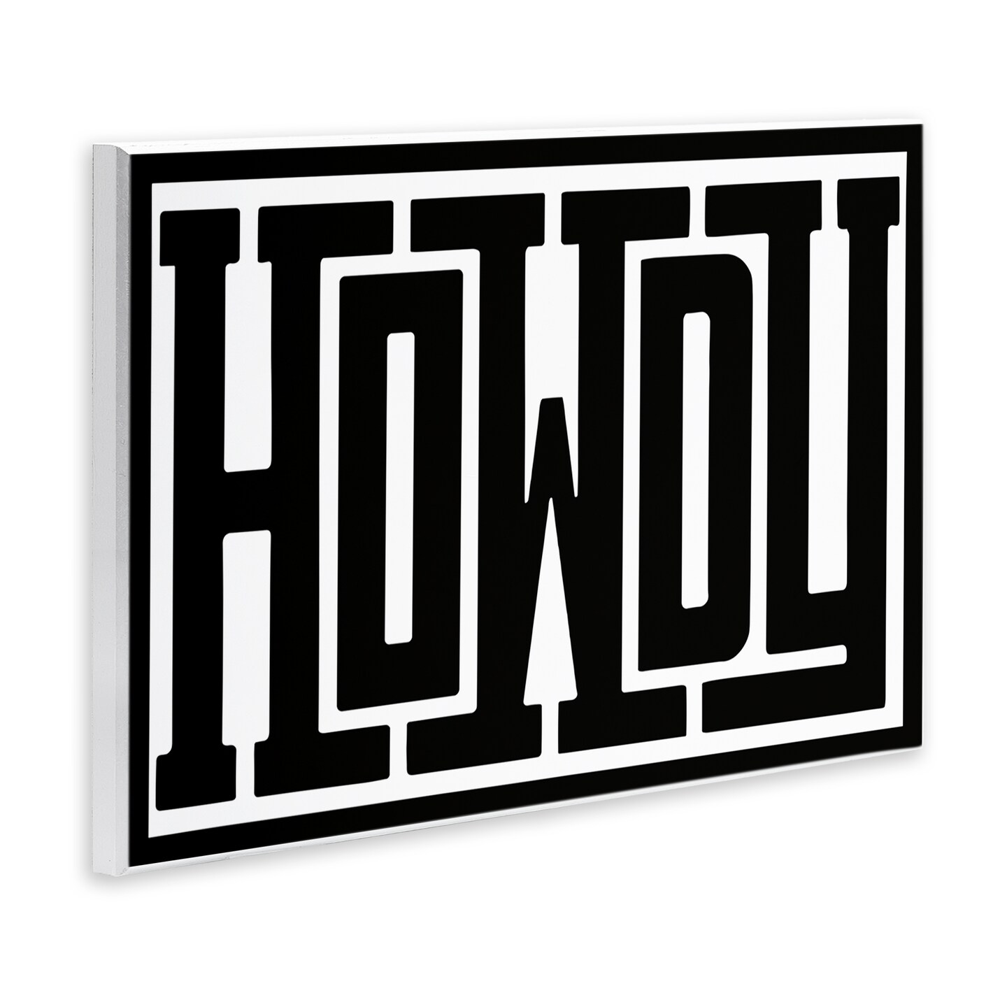 Stupell Industries Bold Vintage Howdy Greeting Wall Plaque By Lettered and Lined