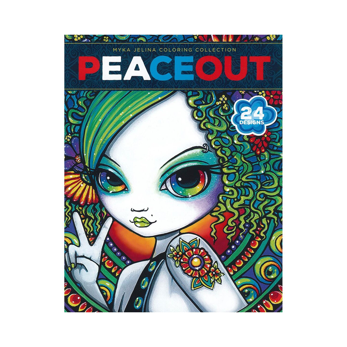 Leisure Arts Myka Jelina, Peace Out, Adult Coloring Book, Coloring Books Adults Relaxation, Adult Book Women, Books For Teens, Book