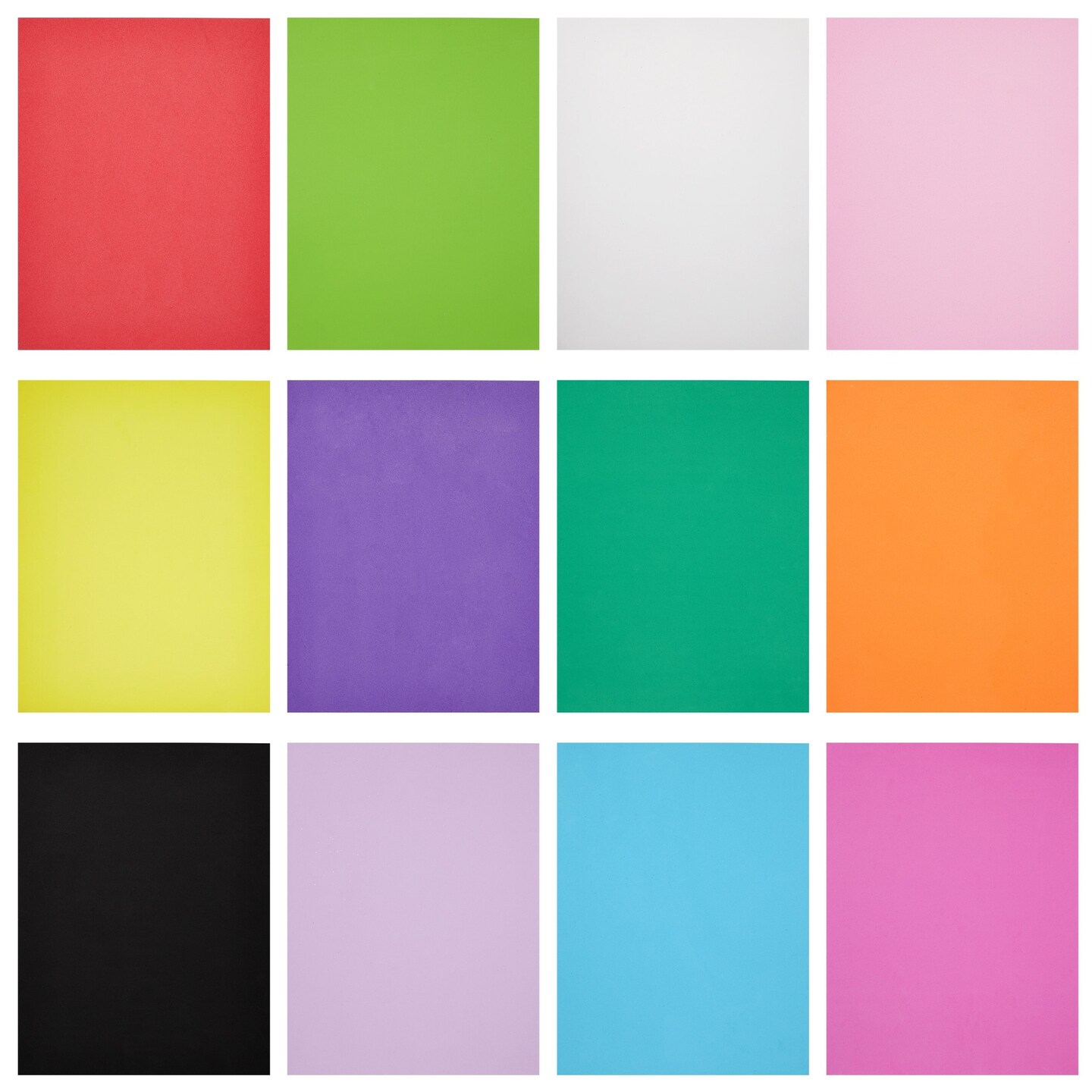 48 Pack Multicolored 2mm EVA Foam Paper Sheets for DIY Cosplay, Costumes, Arts and Crafts Projects (9x12 In)