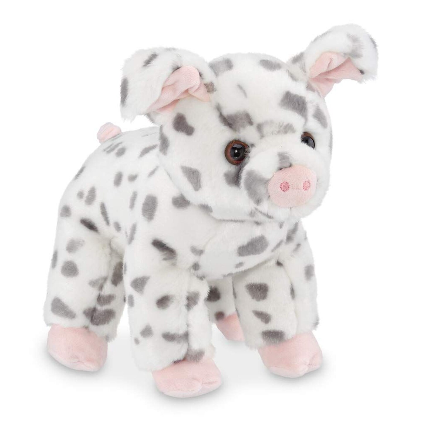 Bearington Hamilton Plush Spotted Pig Stuffed Animal, 10 Inches