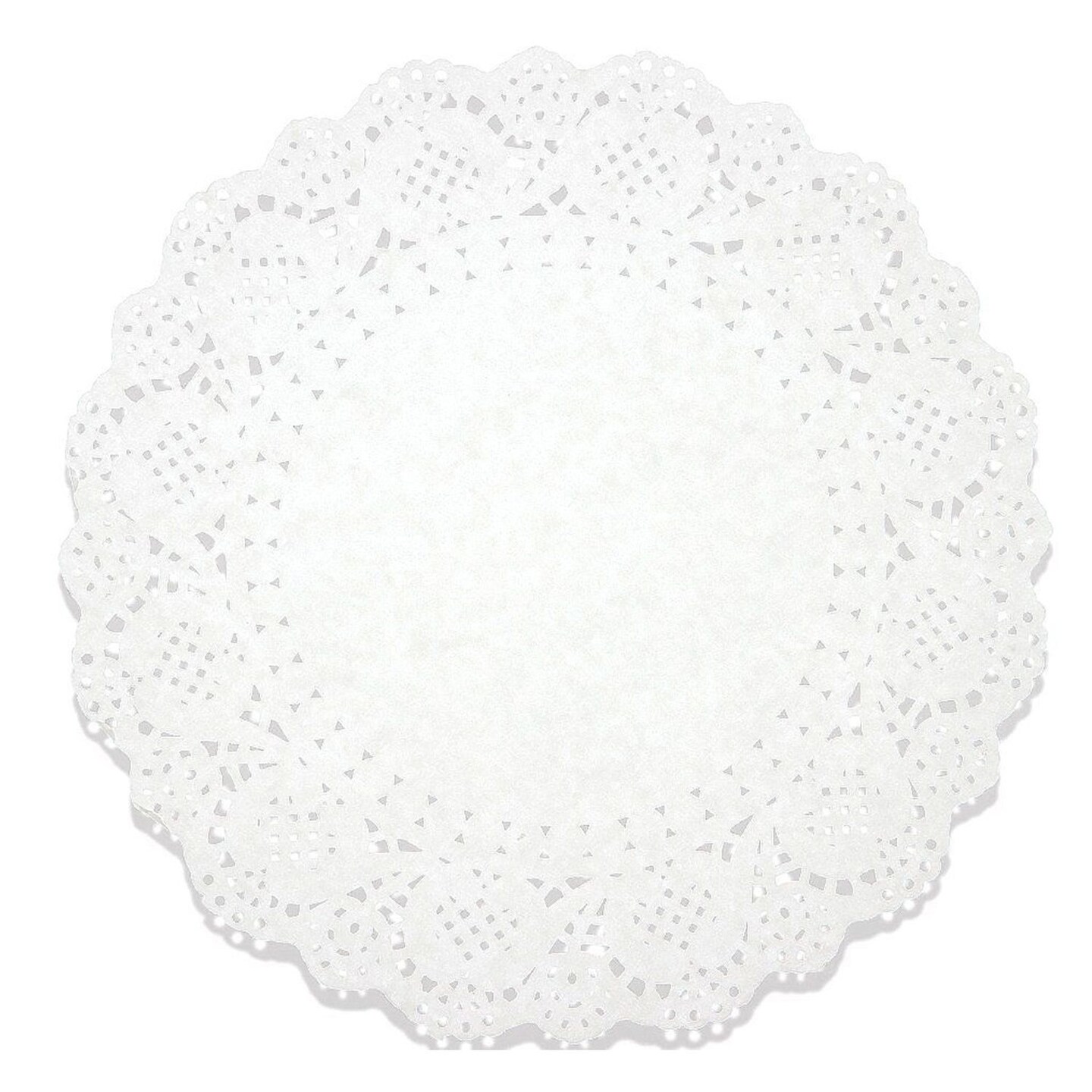 Lace Doilies Paper 250 Pack Set- Decorative Round Placemats Bulk, Table Runner, Cake Box Liners for Cakes, Desserts, Baked Treat Display, Ideal for Weddings, Tableware Decoration - White, 10.5 Inches