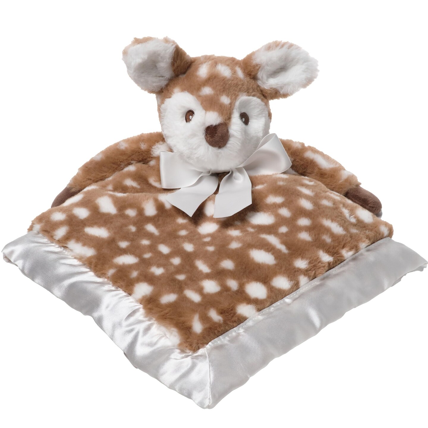 Bearington Baby Lil&#x2019; Willow Snuggler, 15 Inch Woodland Baby Fawn Plush Stuffed Animal Security Blanket Lovey for Babies