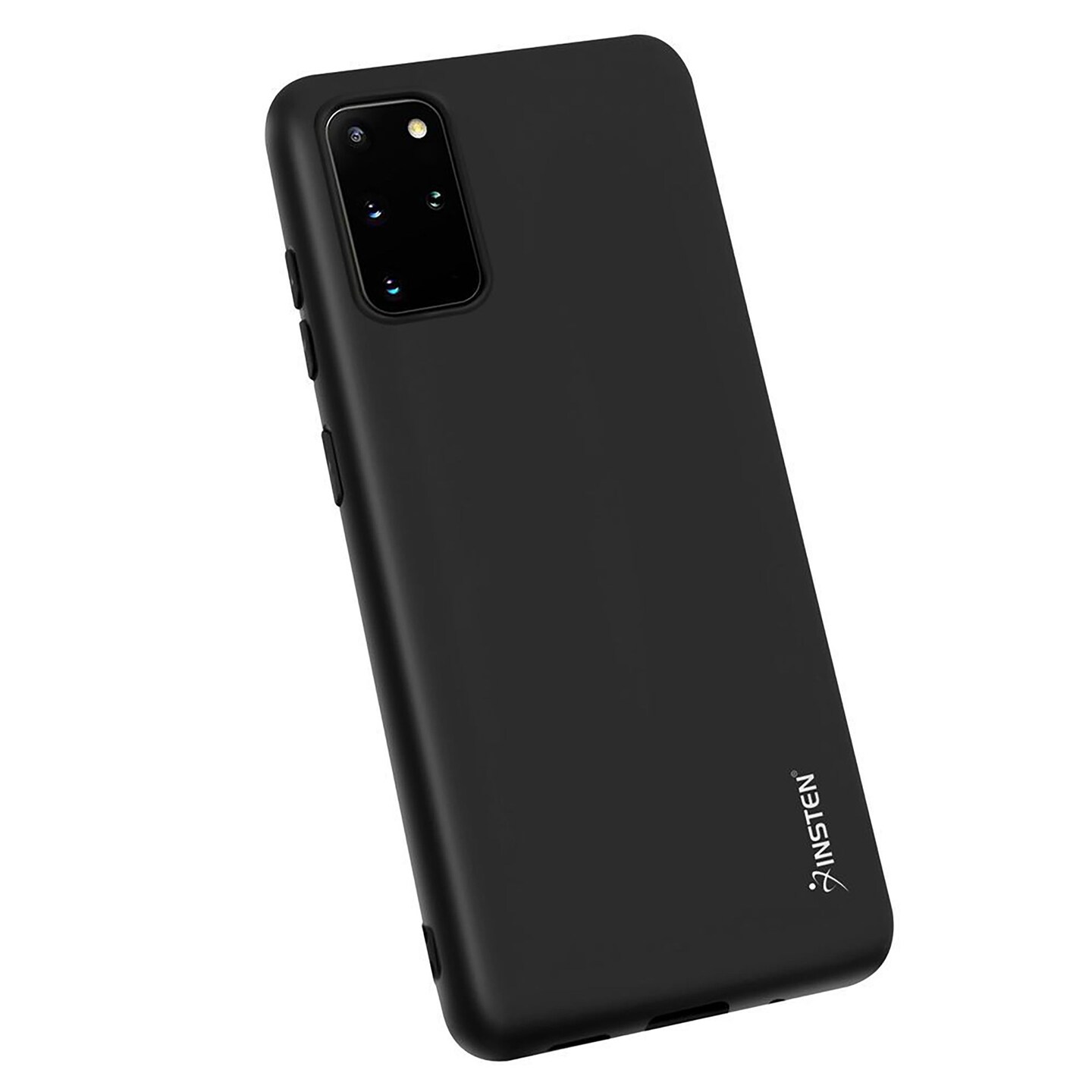 Matte Black Soft Flexible TPU Ultra Slim Phone Case Skin, Anti-Scratch Shockproof Compatible with Samsung Galaxy S20 Plus 6.7&#x22; / S20+ 5G by Insten