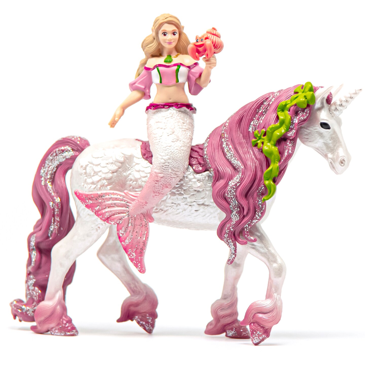 Schleich Bayala: Mermaid Feya Riding Underwater Unicorn - 3pc Figurine ...