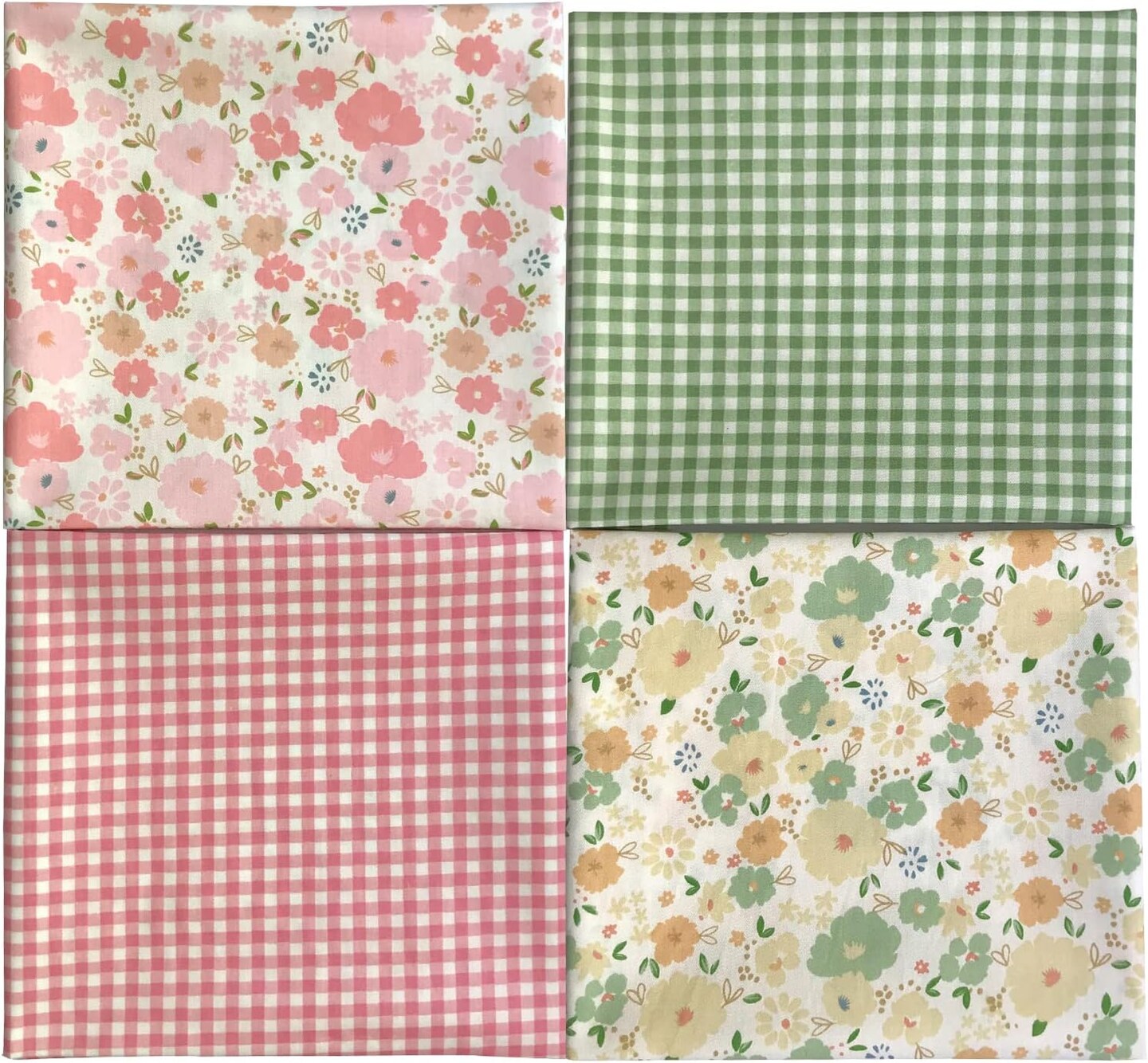 8 Pieces 18" x 22" (46cm x 56cm) Cotton 100% Floral Printed Sewing Supplies Fabric
