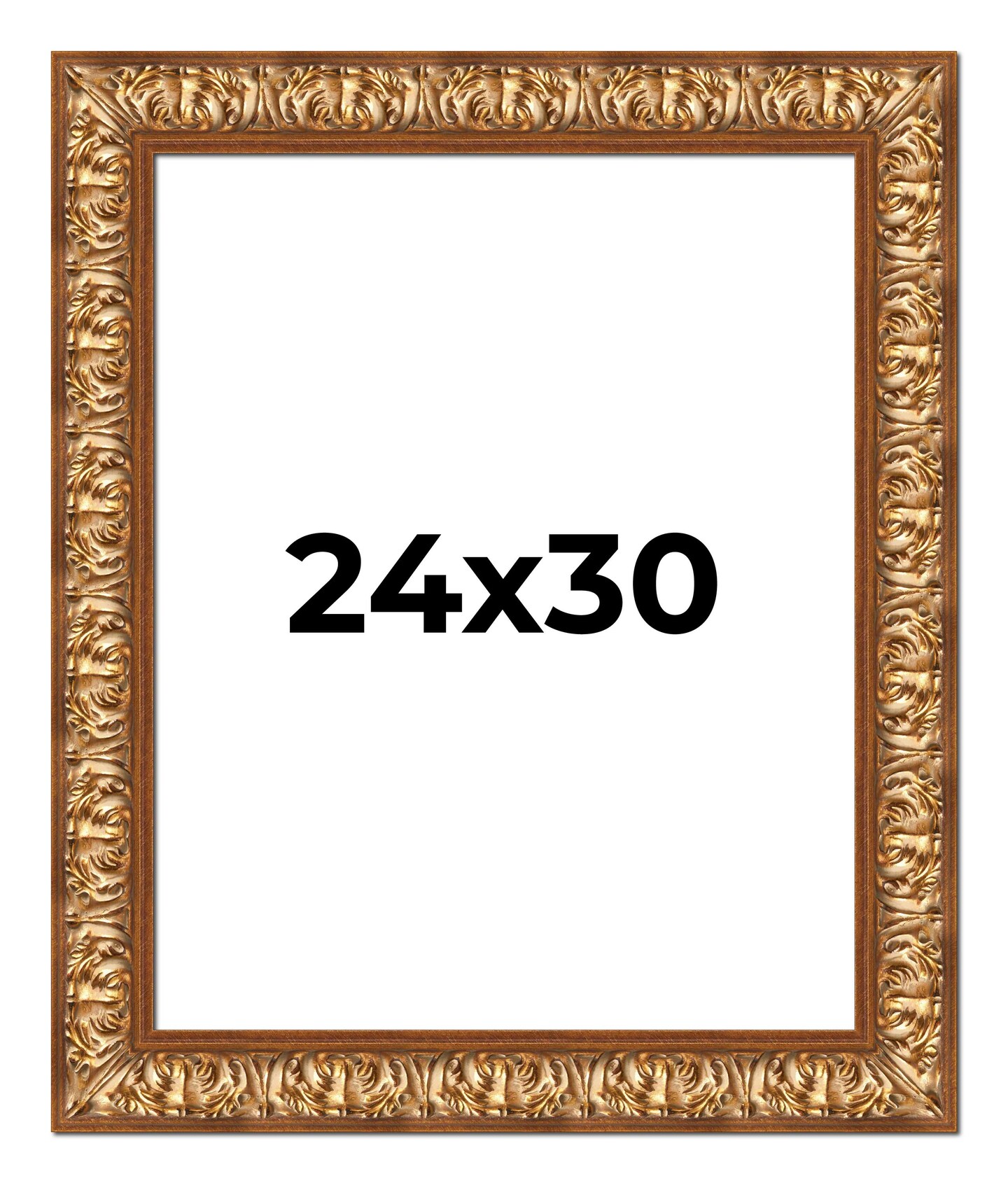 24x30 Modern Shadow Box 1" Depth Picture Frame with UV-Resistant Acrylic & Acid Free Backing, Available in 4 Finishes - Black, Brown, Gold, White