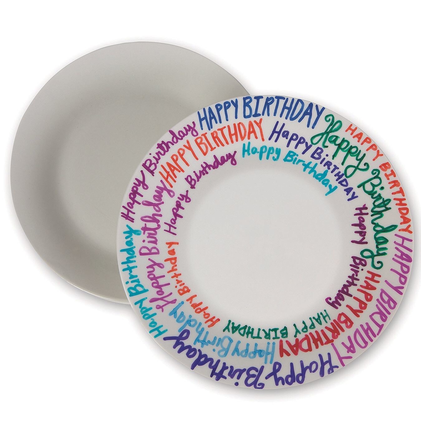 Color-Me&#x2122; Glazed Ceramic Plates (Pack of 12)