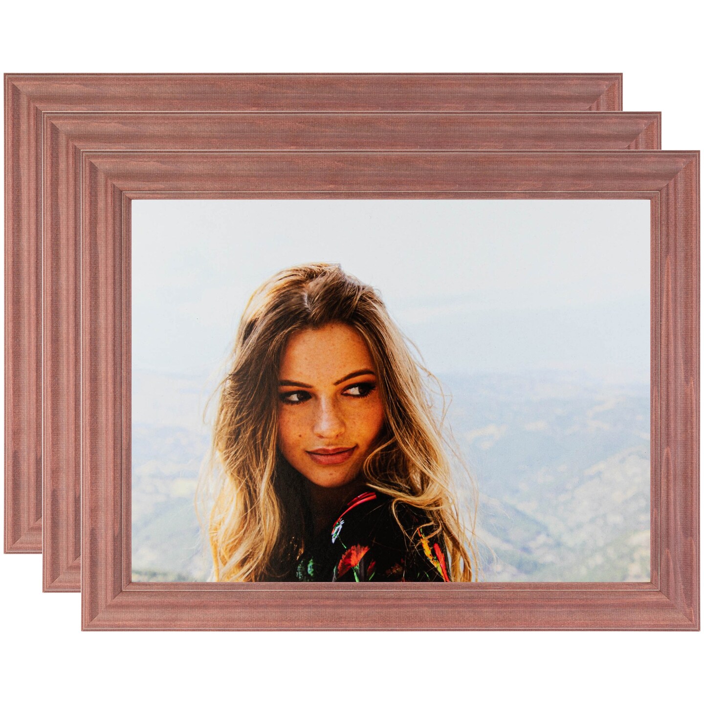 ArtToFrames 4x6 Inch Modern Picture Frame, Multi Pack, Comes with Regular Glass (WOMPack-7-4x6)