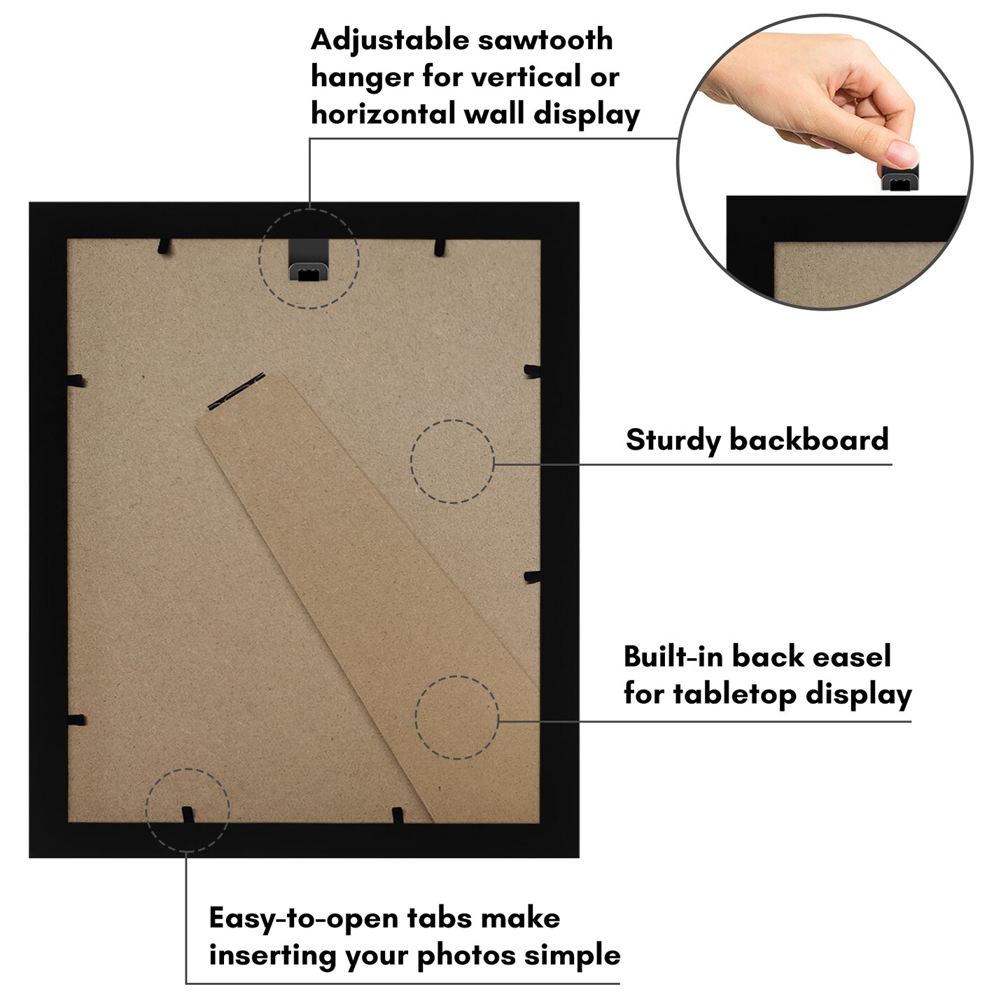 Americanflat Picture Frame with Oval-Shaped Mat - Ideal for Any Room, Living Rooms, Dorm Room