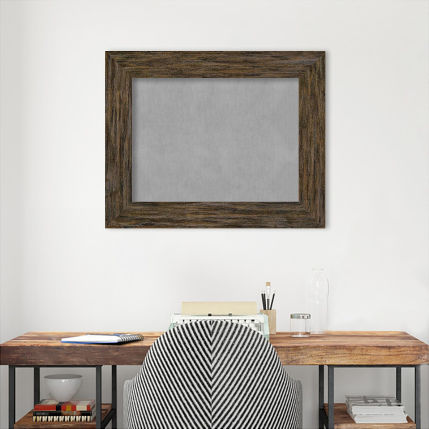Fencepost Wood Framed Magnetic Board
