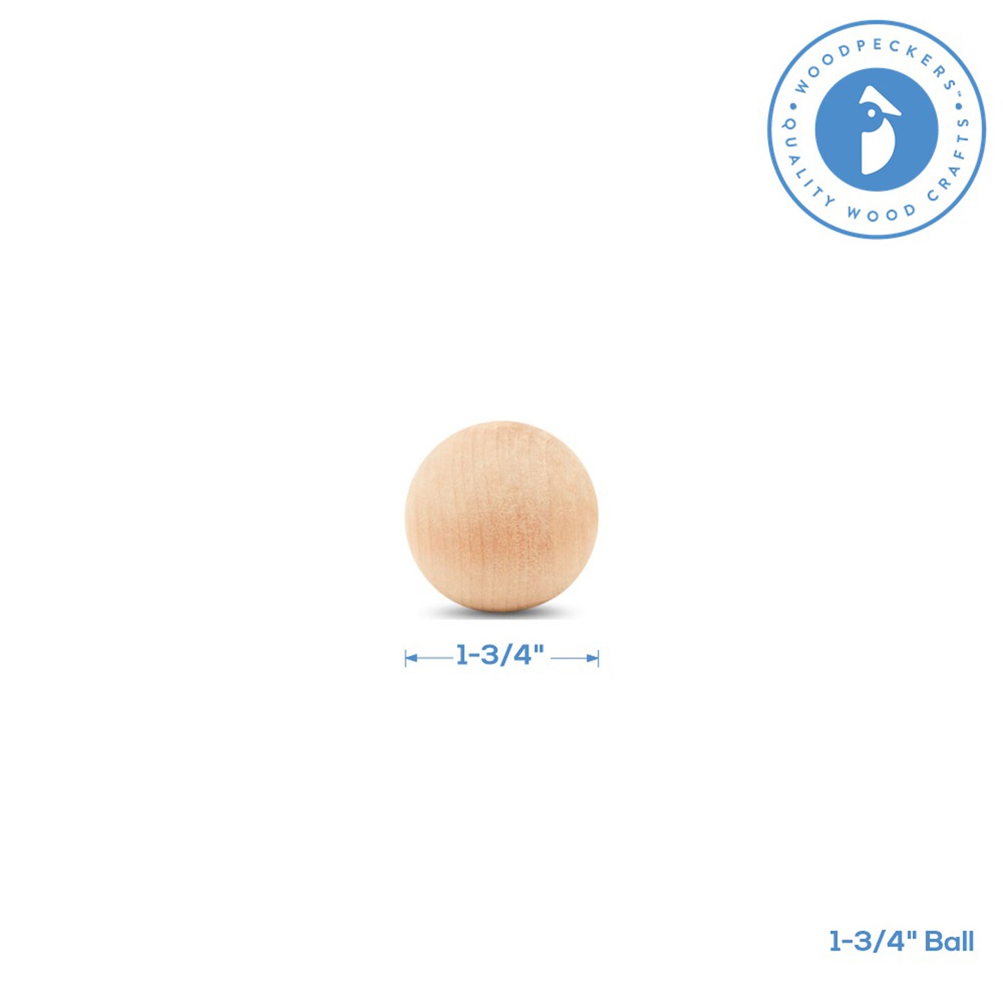 Wooden Balls, Assorted Unfinished, Round, Birch Hardwood Craft Balls | Woodpeckers