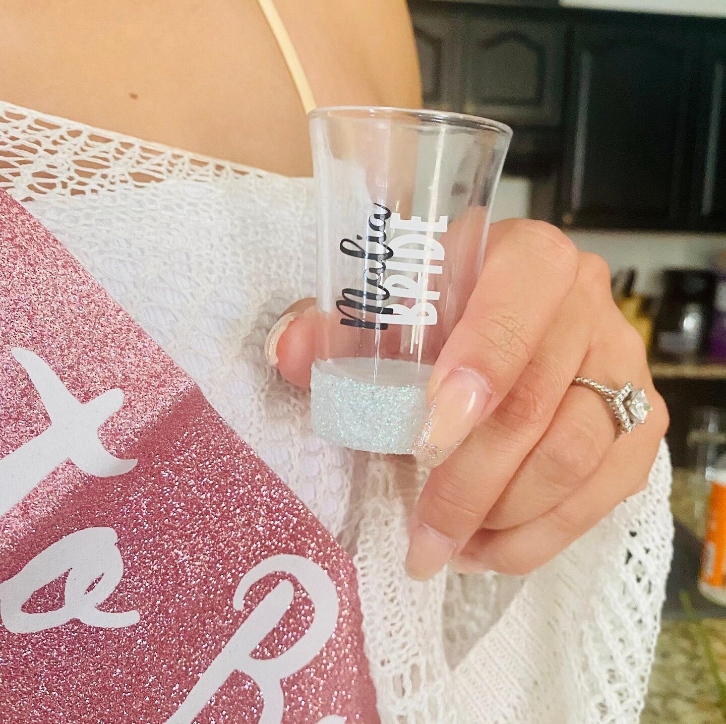 Glitter Bridesmaid Drinking Glasses Bridesmaid Wine Glass, Bridesmaid  Glitter Wine Glass, Bridesmaid Wine Glass, Bridal Party