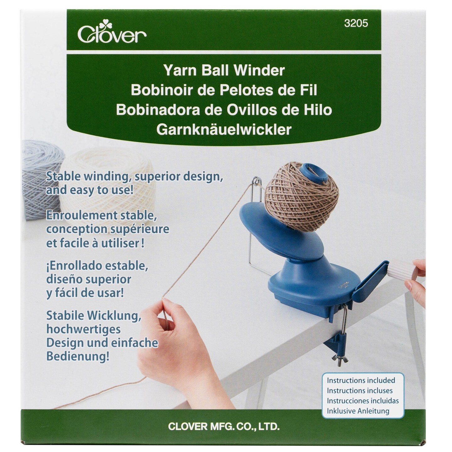 Clover Yarn Ball Winder-Blue