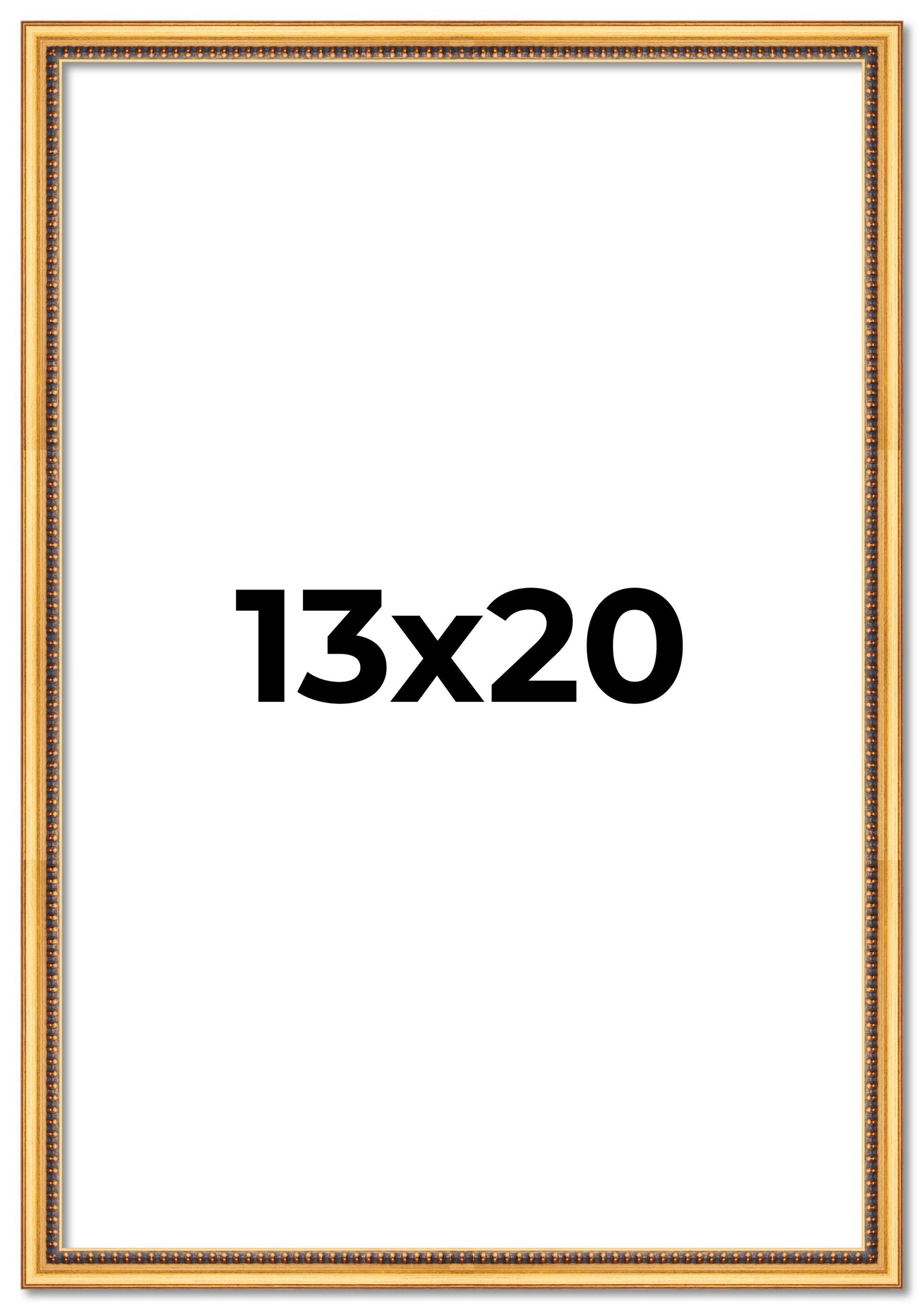 Classic Modern Gold Picture Frame - UV Acrylic, Foam Board Backing, Hanging Hardware