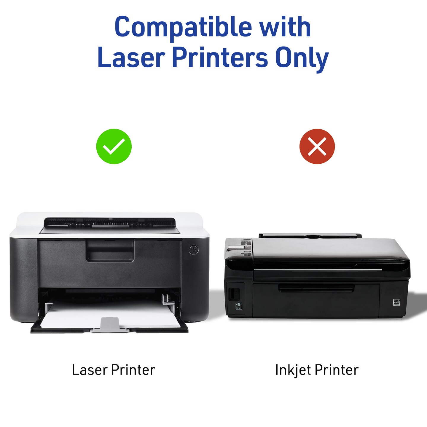 Avery Printable CD Labels, Matte White, Permanent Adhesive, Laser Printer Compatible, 250 Disc & 500 Spine Labels (5697)