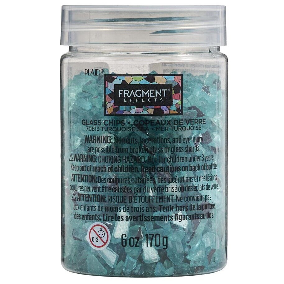 Plaid Fragment Effects Glass Chips 6oz