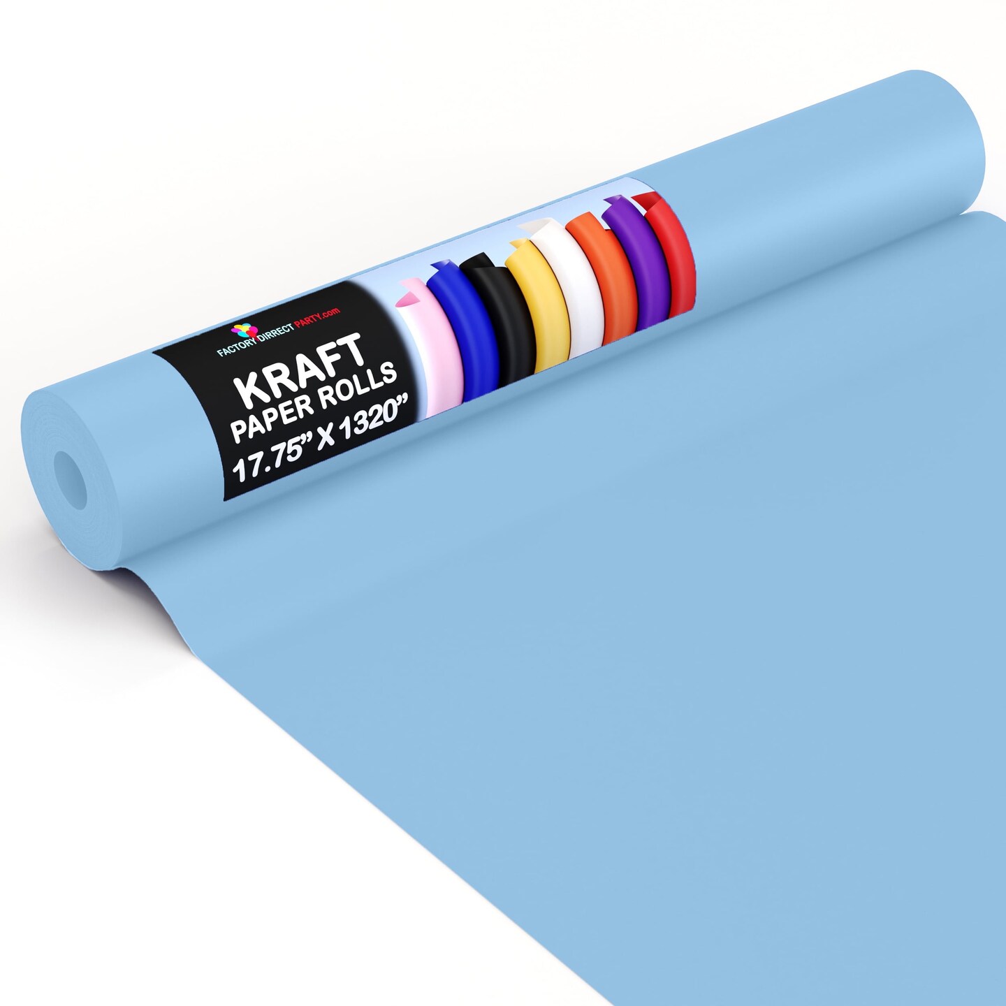 Kraft Paper Roll 17.75&#x22; X 1320&#x22; (110&#x27; Ft) Colored Paper Roll - Packing Paper Roll - Craft Supplies - Kraft Wrapping Paper Perfect as Shipping Paper Craft Paper Roll by Crown Display