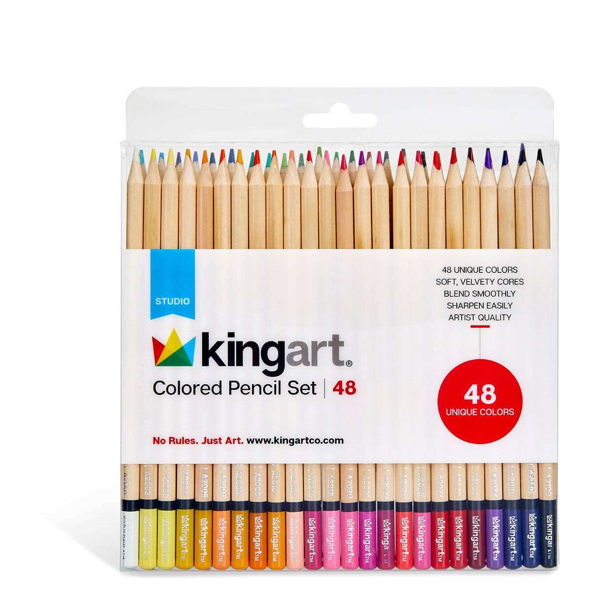 KINGART&#xAE; Colored Pencils, 48 Colors