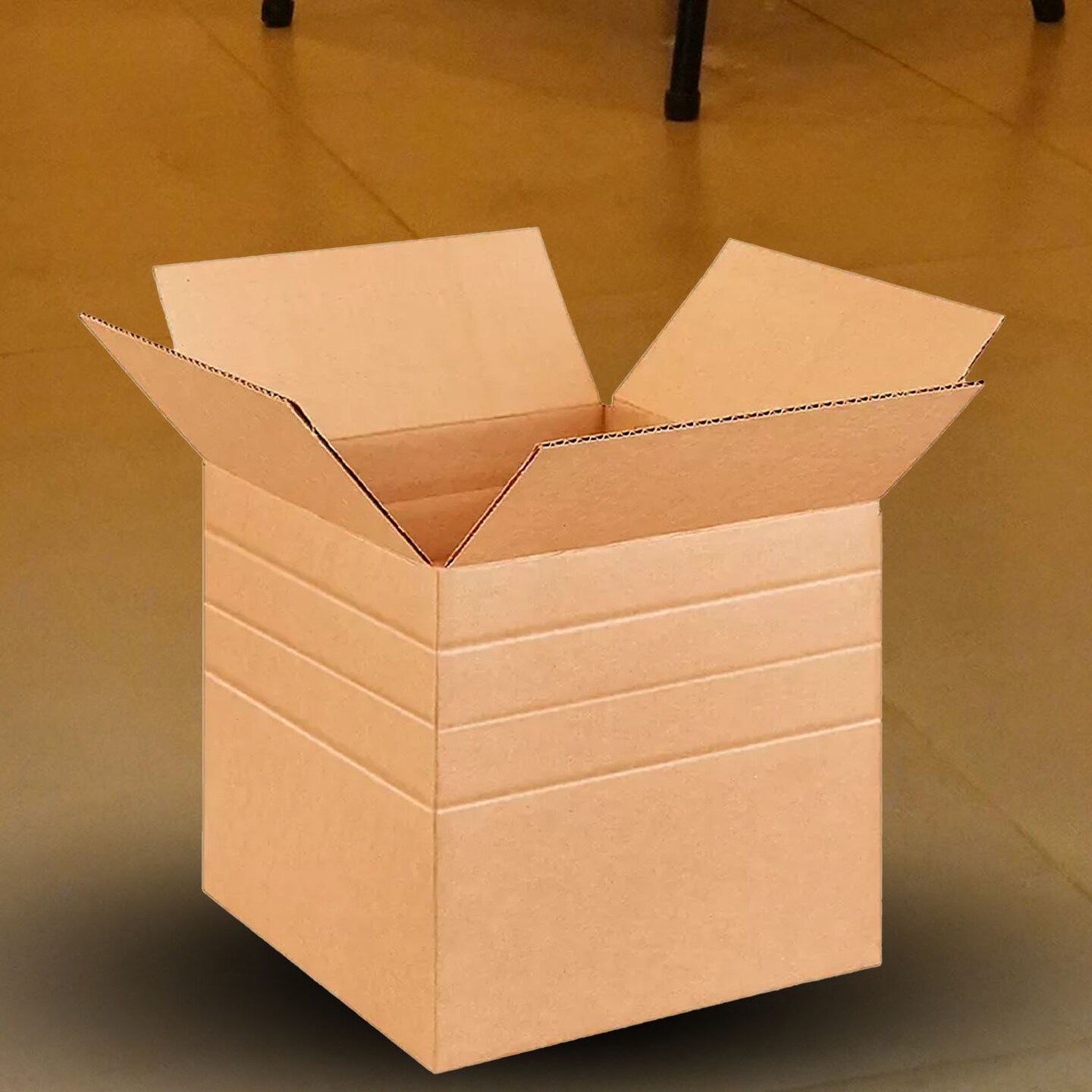 100 Pack Heavy Duty Multi Depth Corrugated Boxes for Moving Shipping and Packaging 12 x 12 x 12 Inch