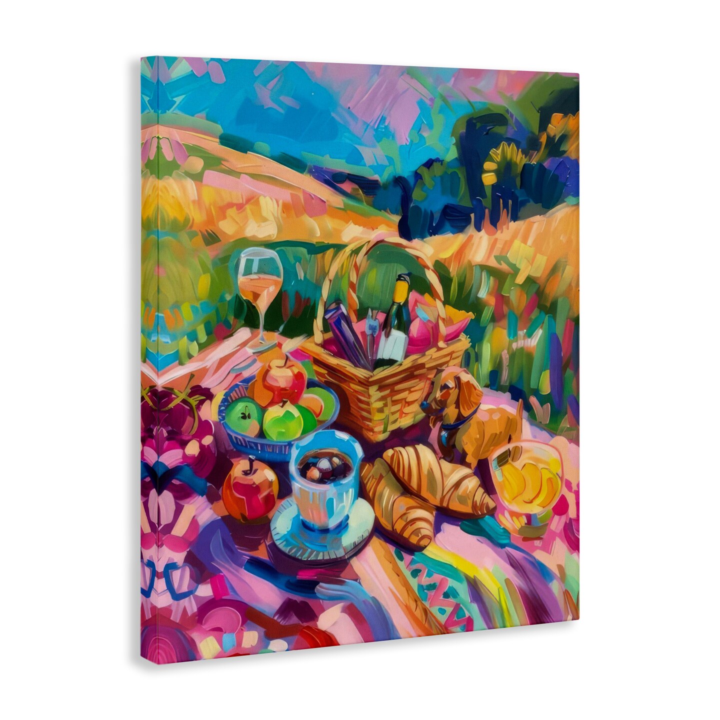 Stupell Industries Bright Impressionist Picnic Canvas Wall Art Design by LSR Design Studio