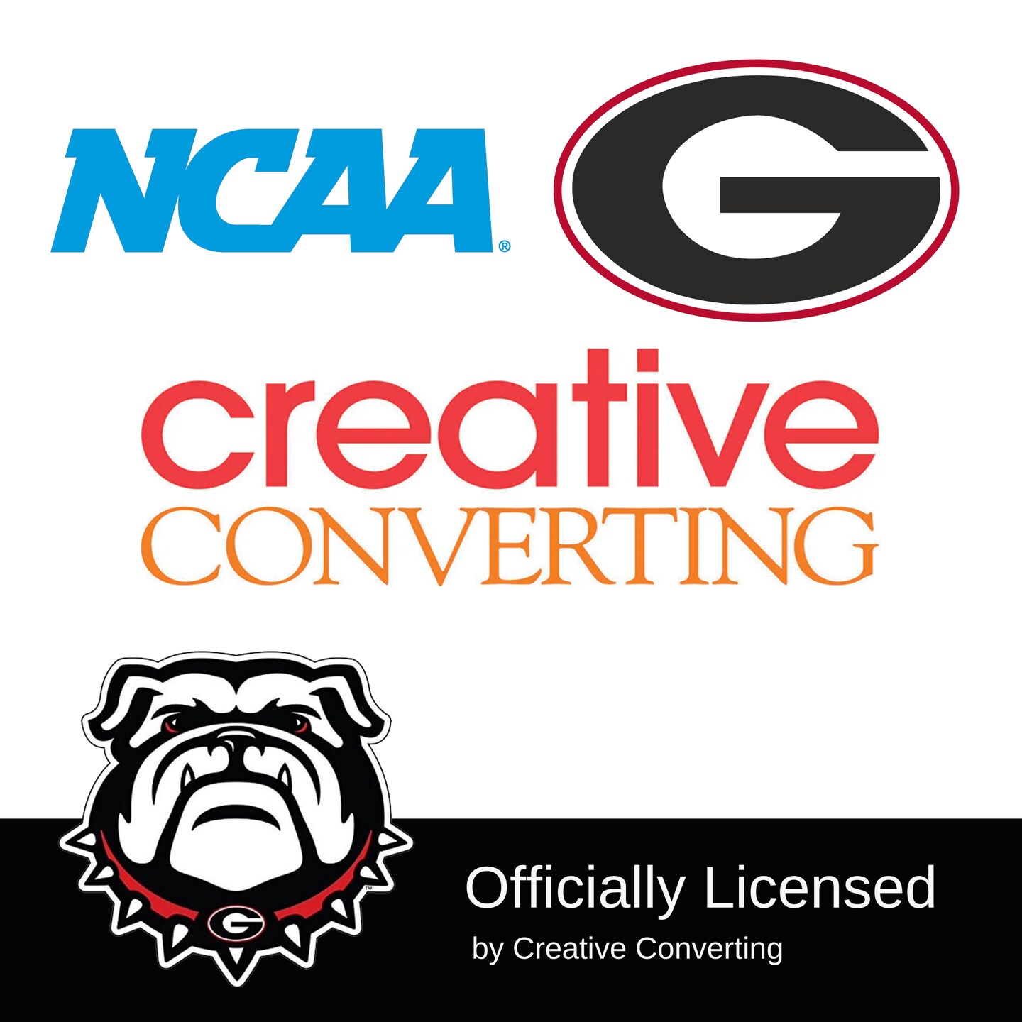 University of Georgia Party Supplies Bundle Tailgate/Graduation Pack for 16 | UGA Plates | UGA Napkins | UGA Cups | UGA Table Cover | UGA Balloons