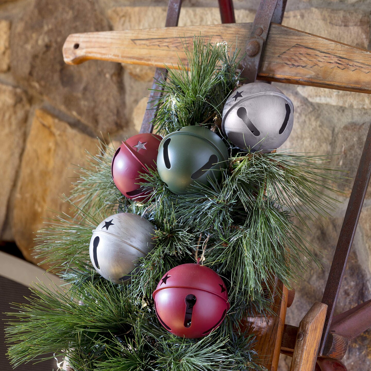Jingle Bell Ornaments, 3.35-inch Diameter, 6-Pack