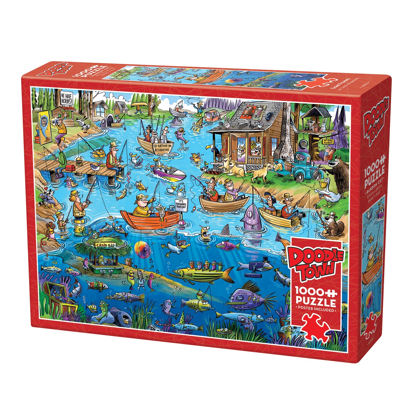 Cobble Hill puzzle Doodletown Elves at Work 1000 pièces