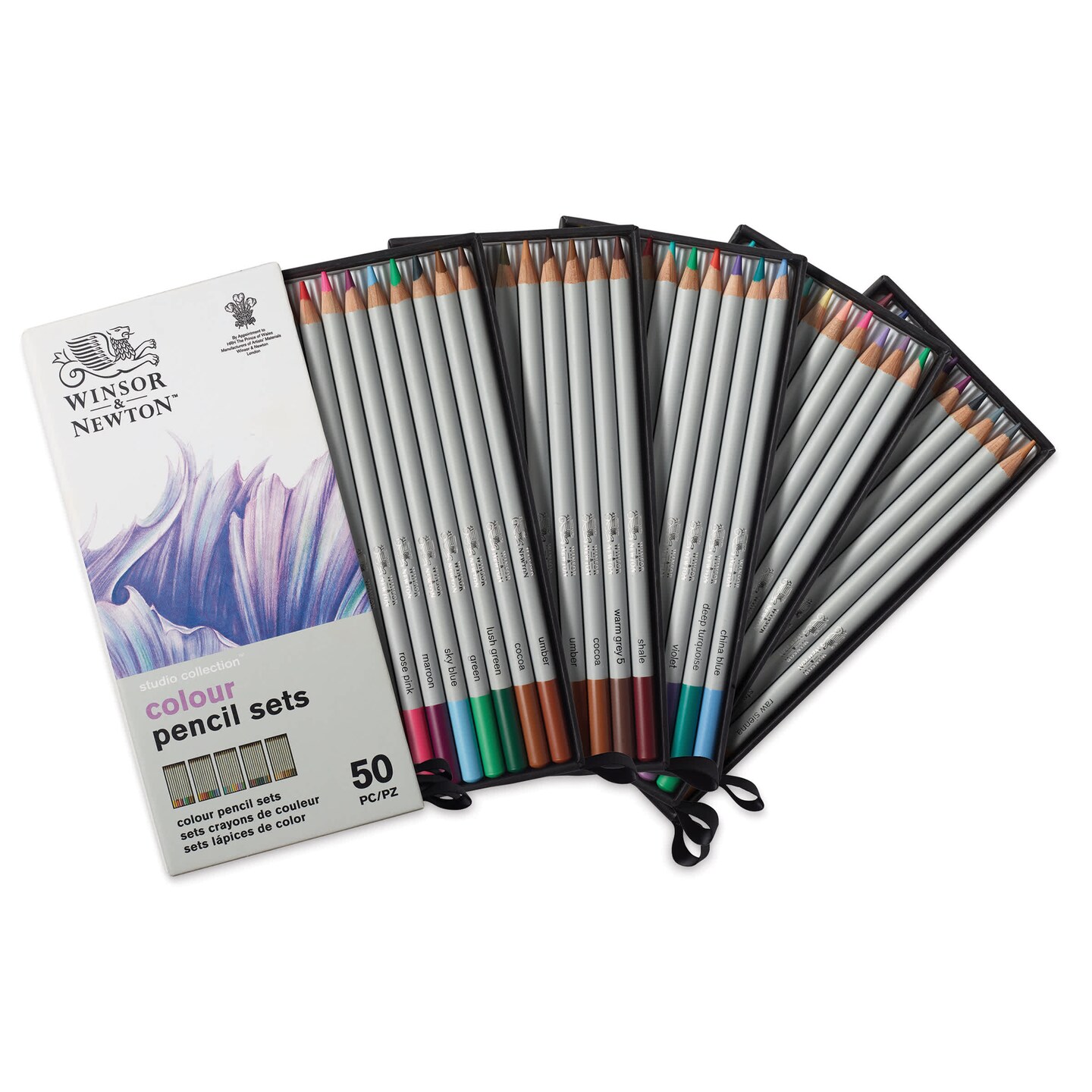 Winsor & Newton Studio Collection Colored Pencils - Set of 50